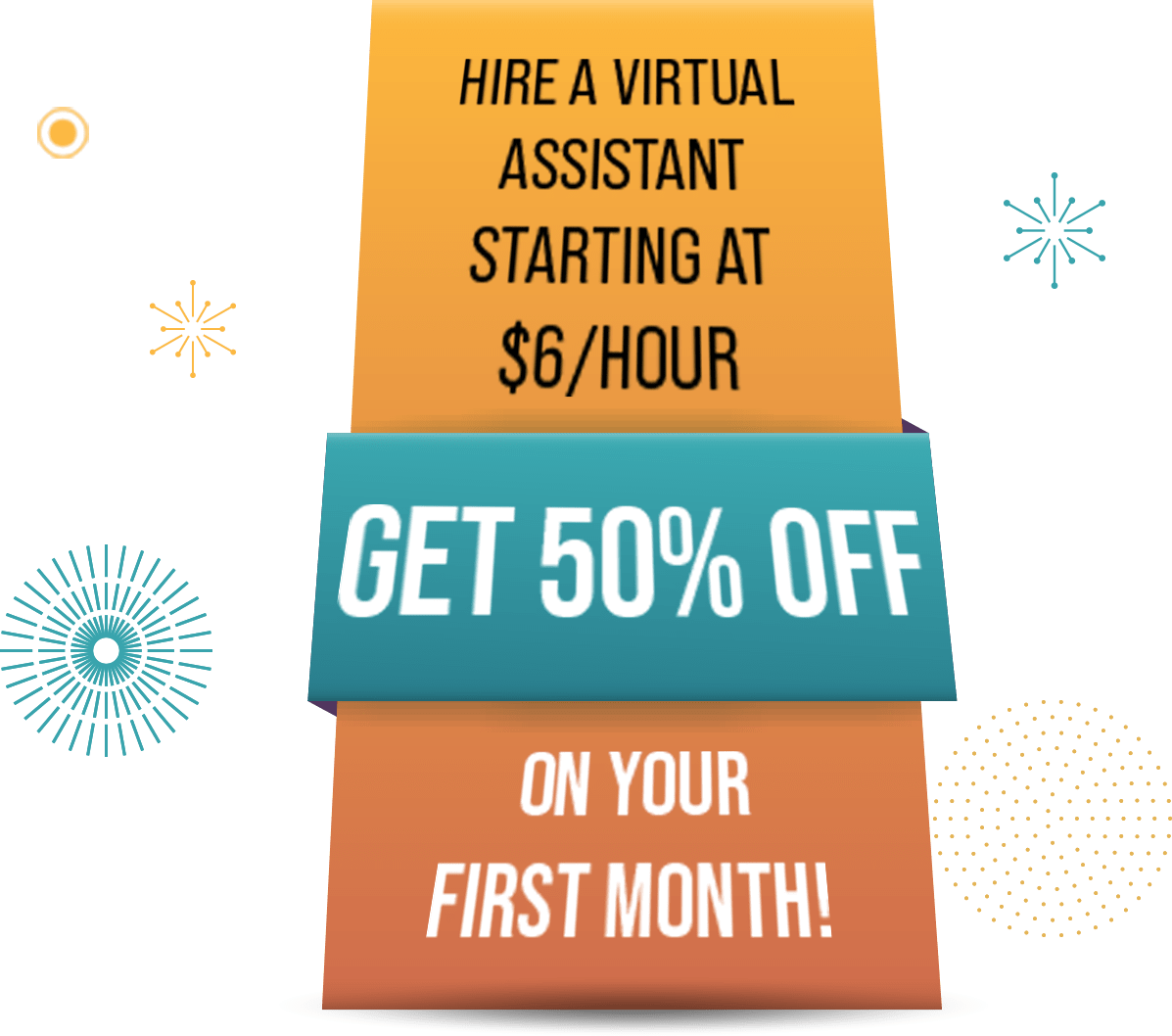 Hire a Virtual Assistant get 50% off